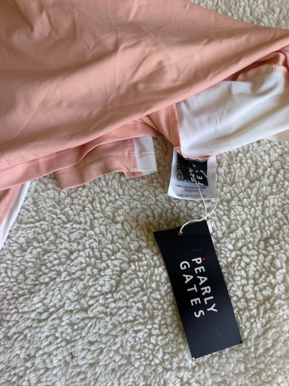 Pearly Gates Pink Long Sleeve Golf Top - Picture 4 of 4